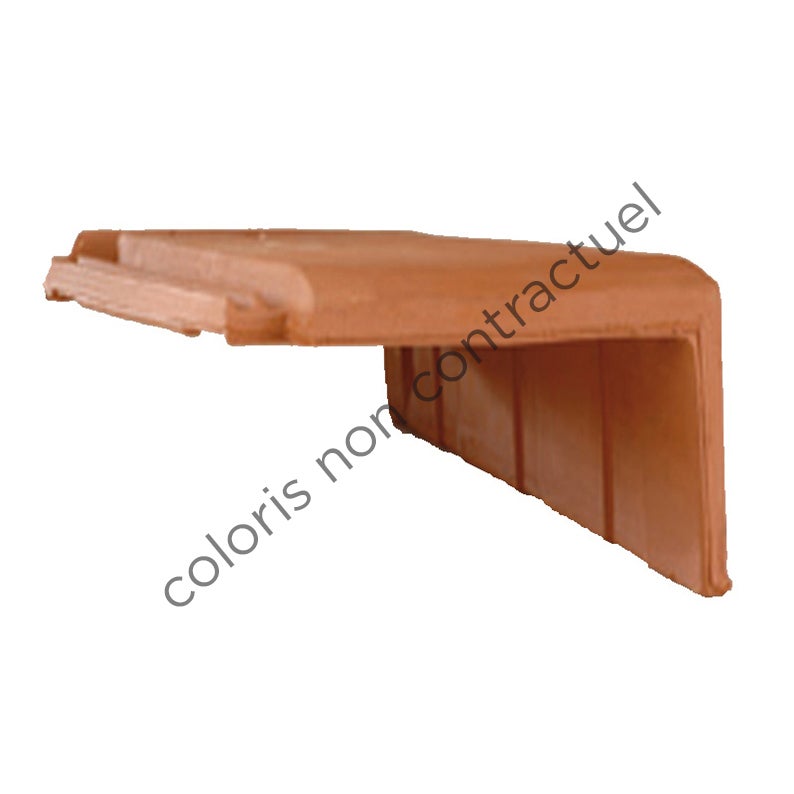 Tuile de rive à rabat HP 10 droite Ardoisé