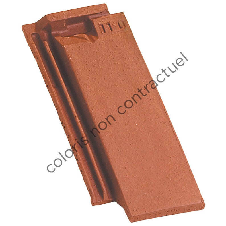 1/2 tuile ARBOISE RECTANGULAIRE Rouge Ancien