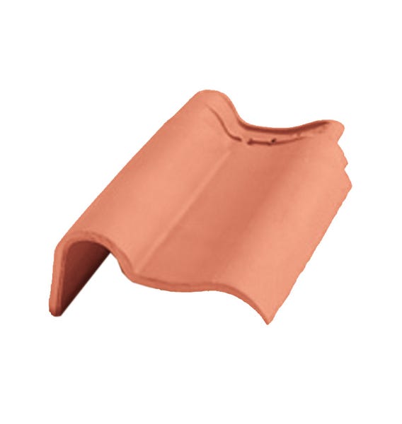 Tuile de rive à rabat gauche PANNE S Rouge d'EDILIANS