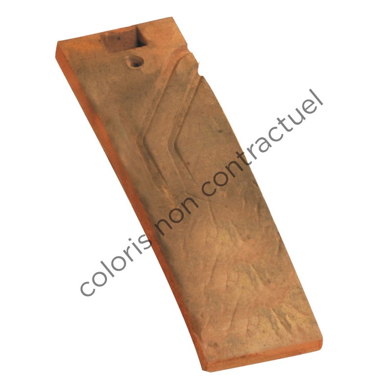 1/2 tuile PLATE TRADITION 17x27 Phalempin tranchée Hermitage