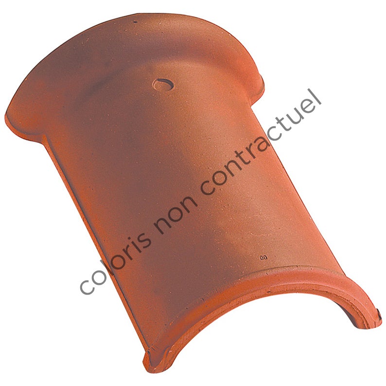 Faîtière demi ronde à emboîtement Flammé rustique