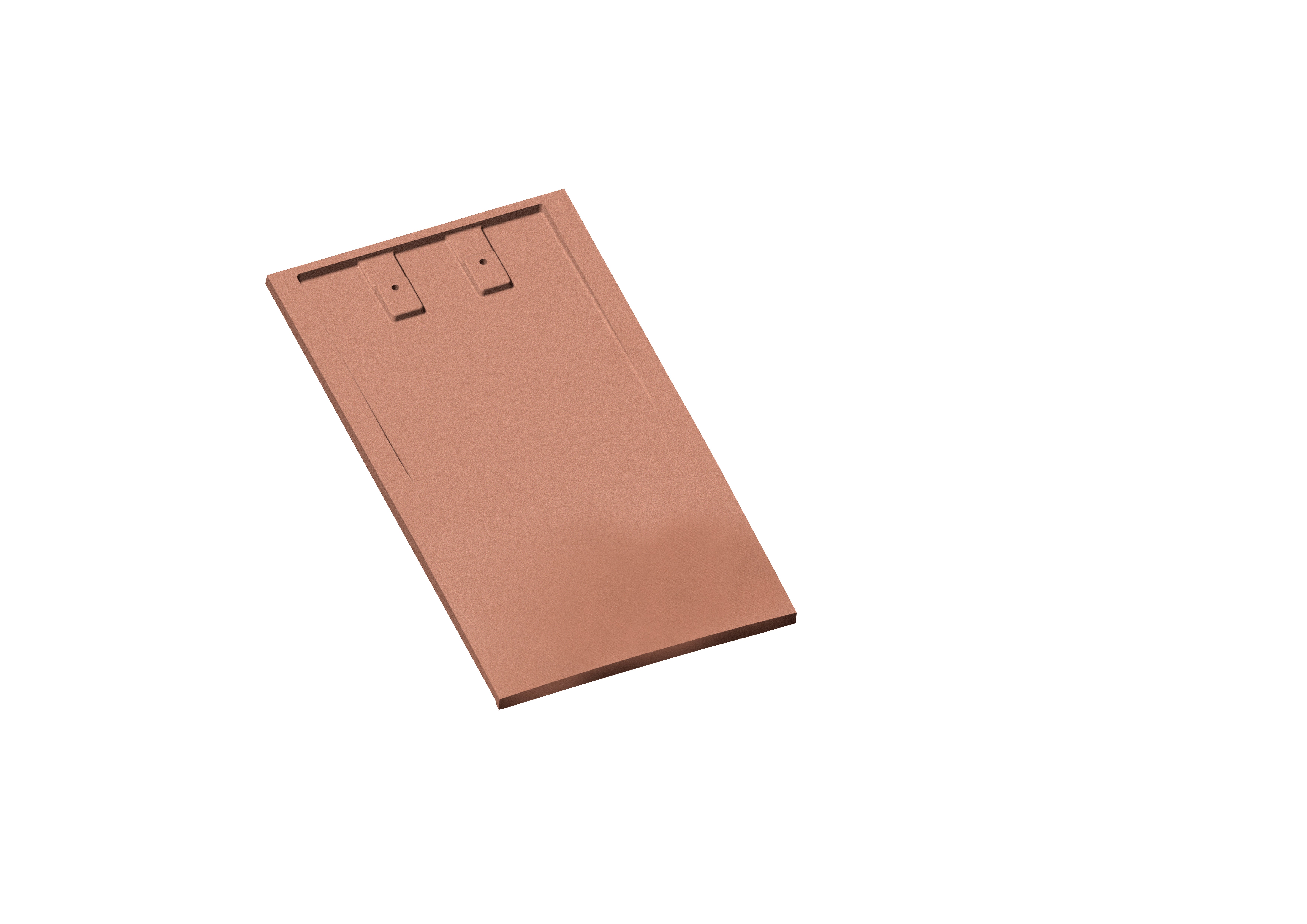 Tuile 3/4 PLATE STRETTO-Flammé Rustique